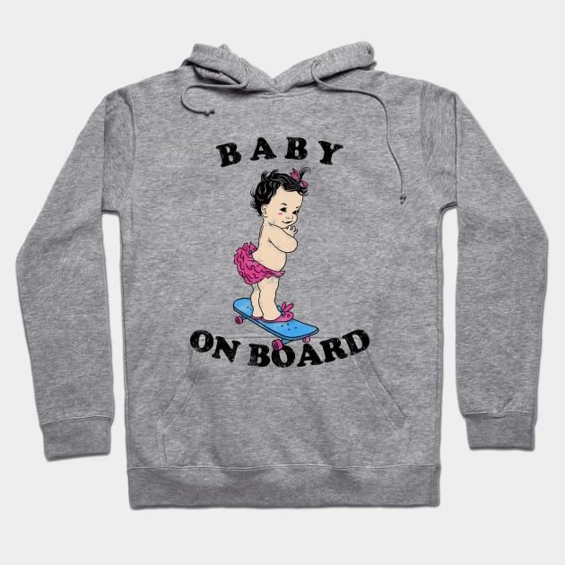 Baby On Board Hoodie by dumbshirts